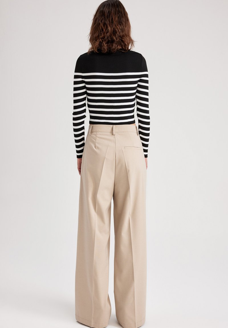 DeFacto WIDE LEG - Stoffhose - Beige