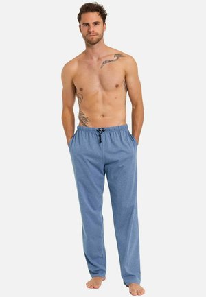  LANG MIT SEITENTASCHEN - Nachtwäsche Hose - Light Blue