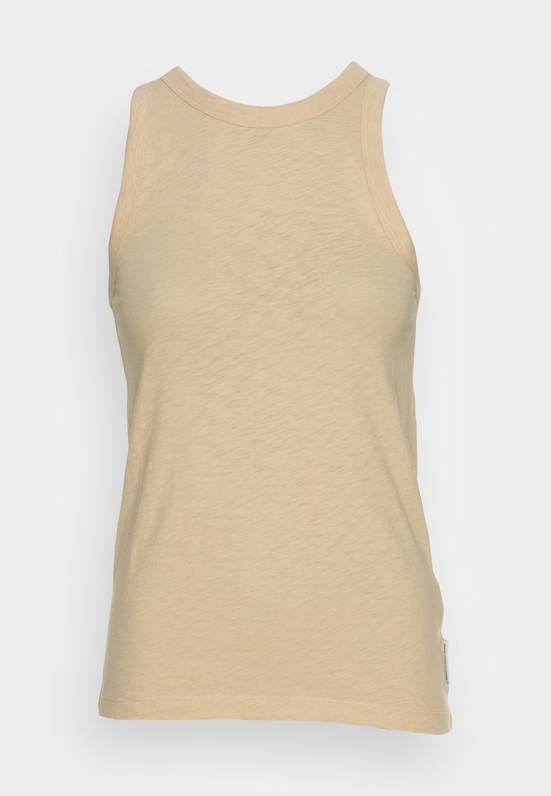 Marc O'Polo DENIM SLEEVELESS HIGH ROUNDNECK - Top - Skimming Stone