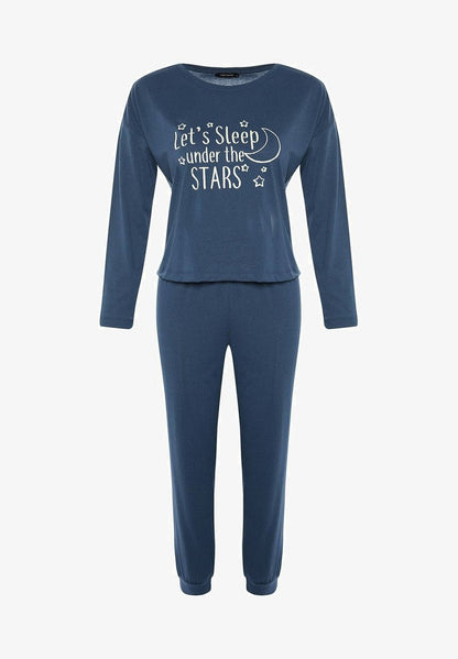 Trendyol SET - Nachtwäsche Set - Blue