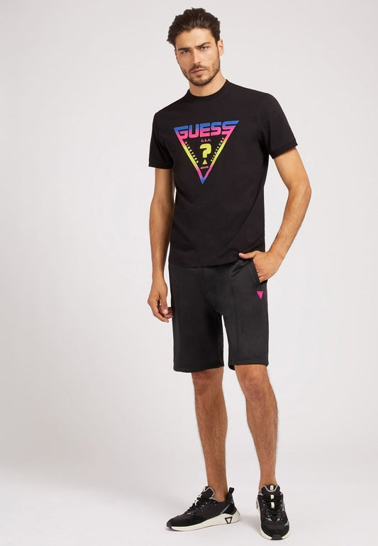 Guess LOGO AUF DER RUCKSEITE - Shorts - Schwarz