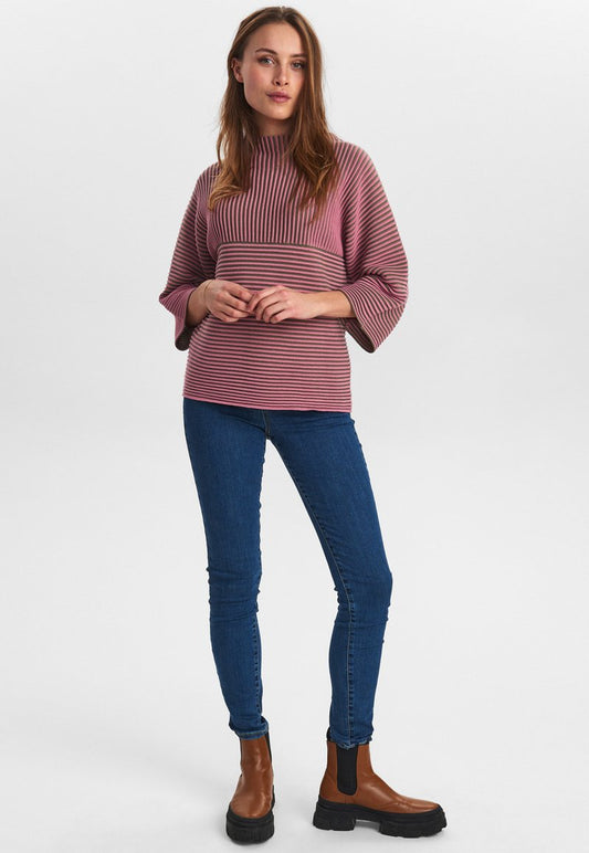  NUIRMELIN O NECK NOOS - Strickpullover - Deep Lichen Green