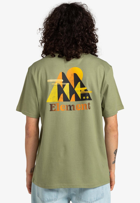 Element HILLS - T-Shirt Print - Oil Green