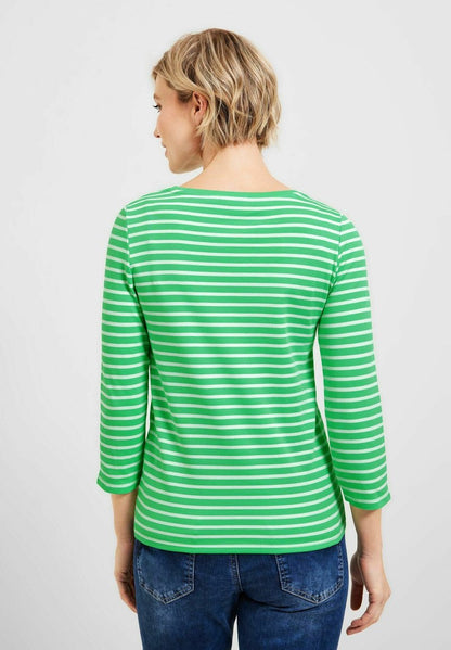 Cecil MIT STREIFENMUSTER - Langarmshirt - Grün