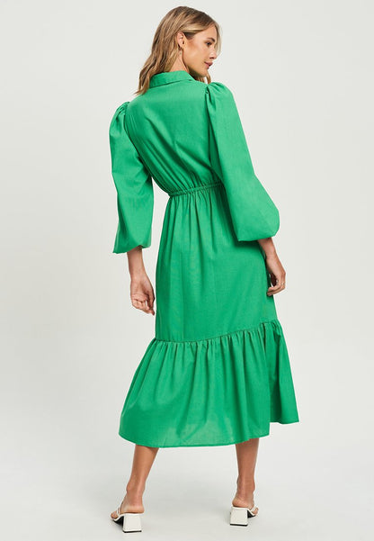 Calli VALERI MIDI - Blusenkleid - Apple Green