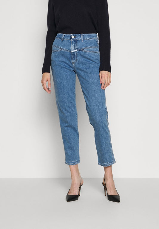 CLOSED PEDAL PUSHER - Jeans Straight Leg - Mid Blue