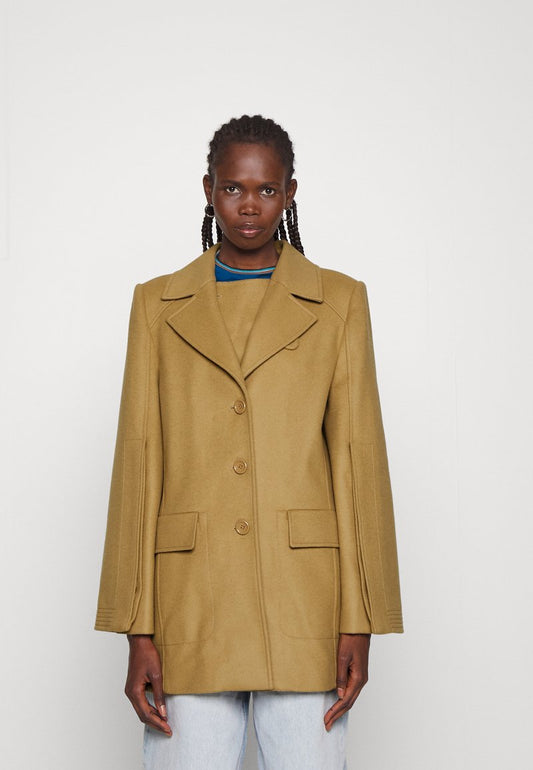 Alberta Ferretti LONG JACKET - Kurzmantel - Beige