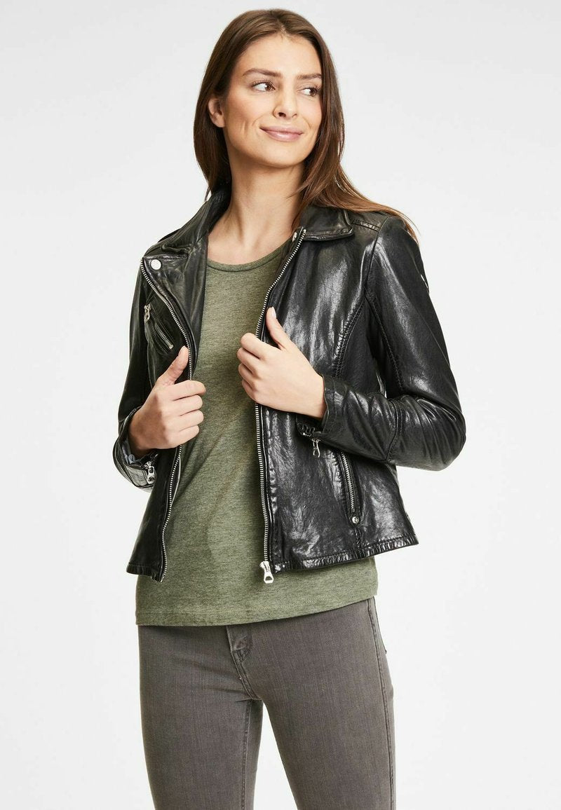 GIPSY LARIV - Lederjacke - Black