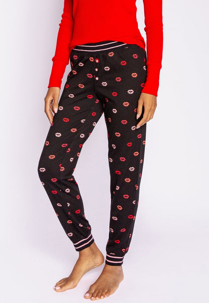 Pj Salvage BE MINE - Nachtwäsche Hose - Schwarz