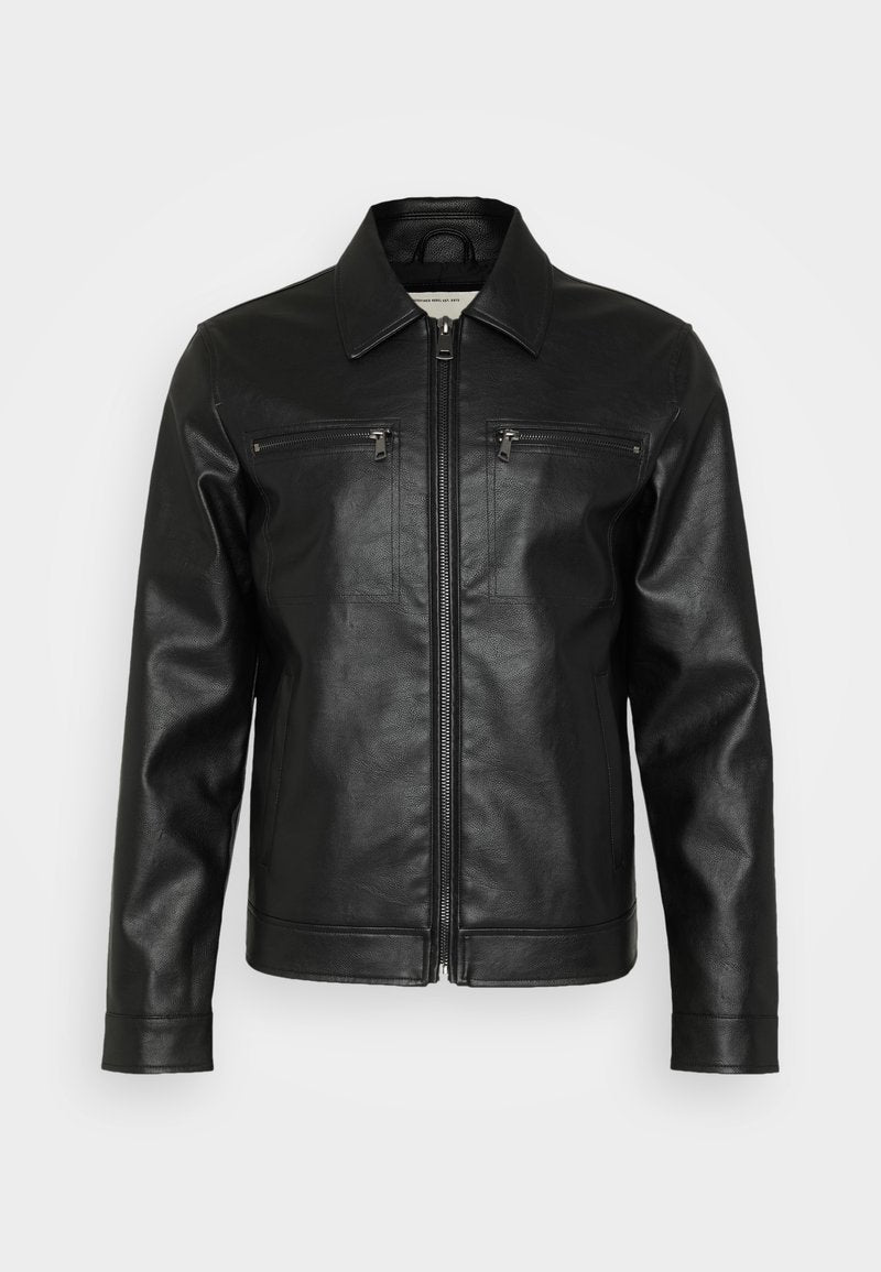 Redefined Rebel RRSTEFAN JACKET - Kunstlederjacke - Black