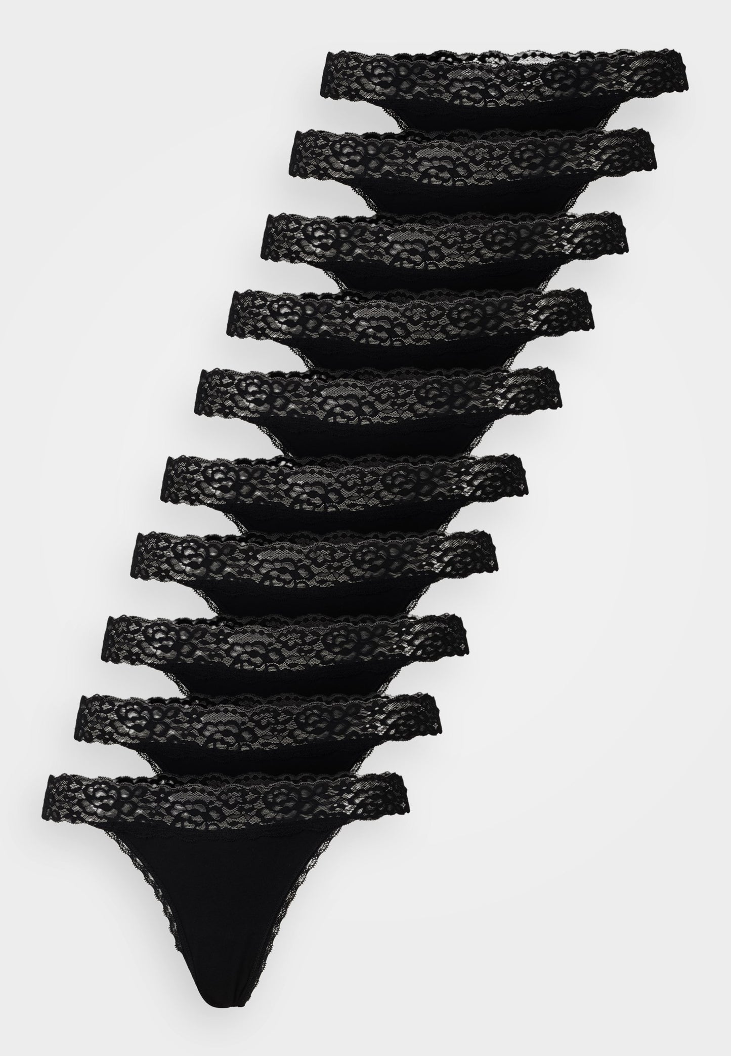 Anna Field 10 PACK - Thong - Black
