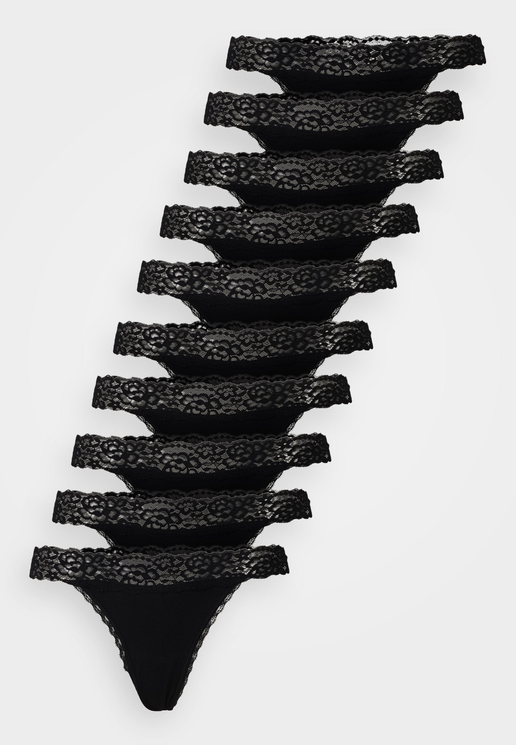 Anna Field 10 PACK - Thong - Black