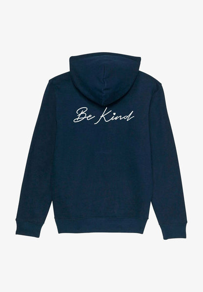  BE KIND NEW EMBROIDERED UNISEX - Kapuzenpullover - Blue