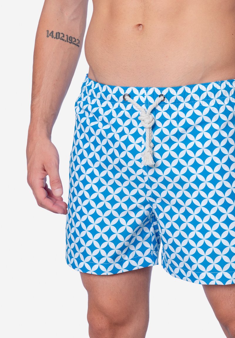  AMALFI - Badeshorts - Blu E Bianco