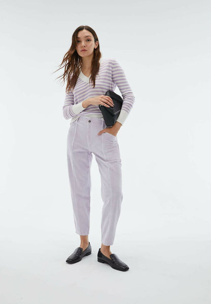  STRIPED WITH AND CUFFS - Strickpullover - Purple