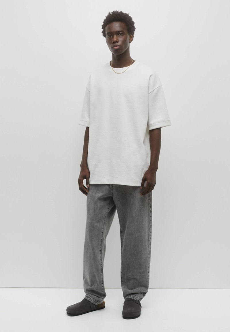 PULL & BEAR PLUSH - T-Shirt Basic - White