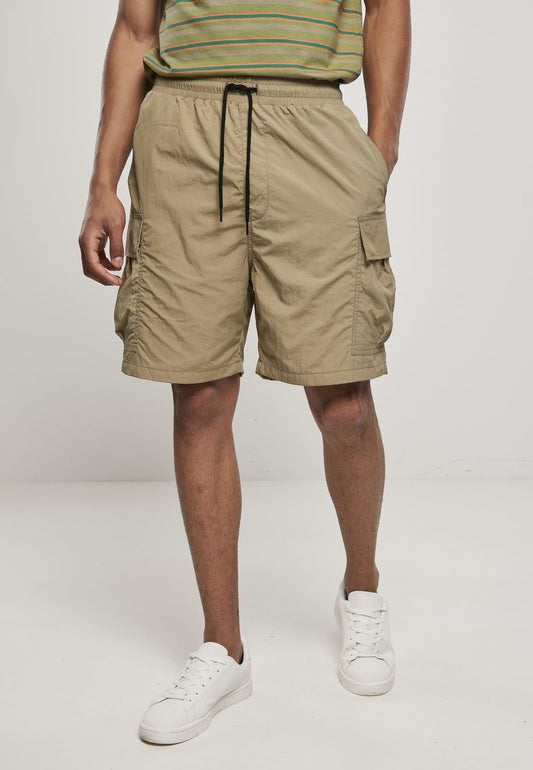 URBAN CLASSICS NYLON CARGO SHORTS - Shorts - Khaki