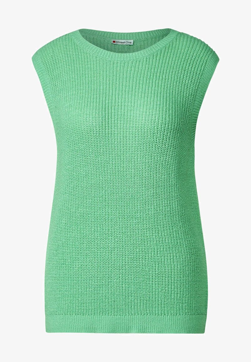 STREET ONE UNIFARBE - Strickpullover - Grün