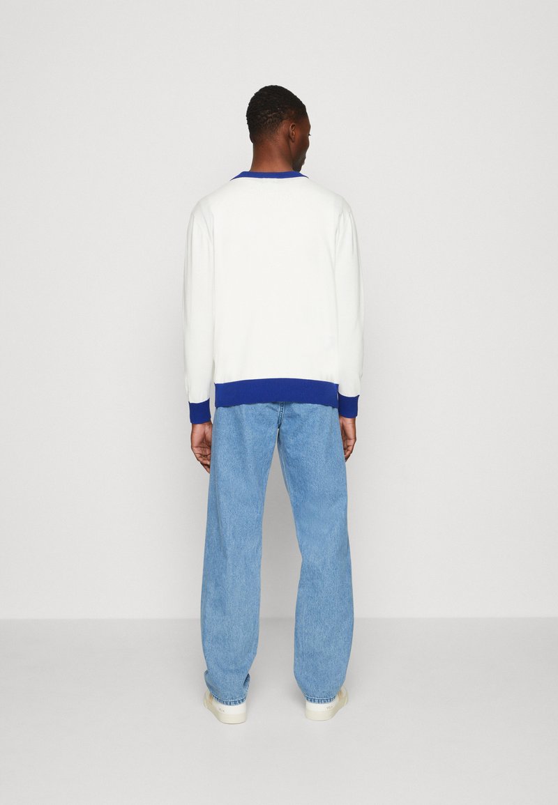 Kangol RIVER CARDIGAN UNISEX - Strickjacke - Off White/blue