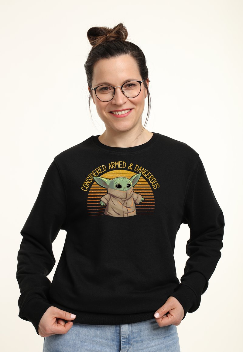 Henry Tiger STAR WARS: THE MANDALORIAN SUNSET CUTE YODA - Sweatshirt - Black