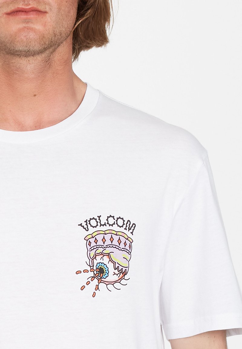 Volcom CONNECTED MINDS BSC SST - T-Shirt Print - White