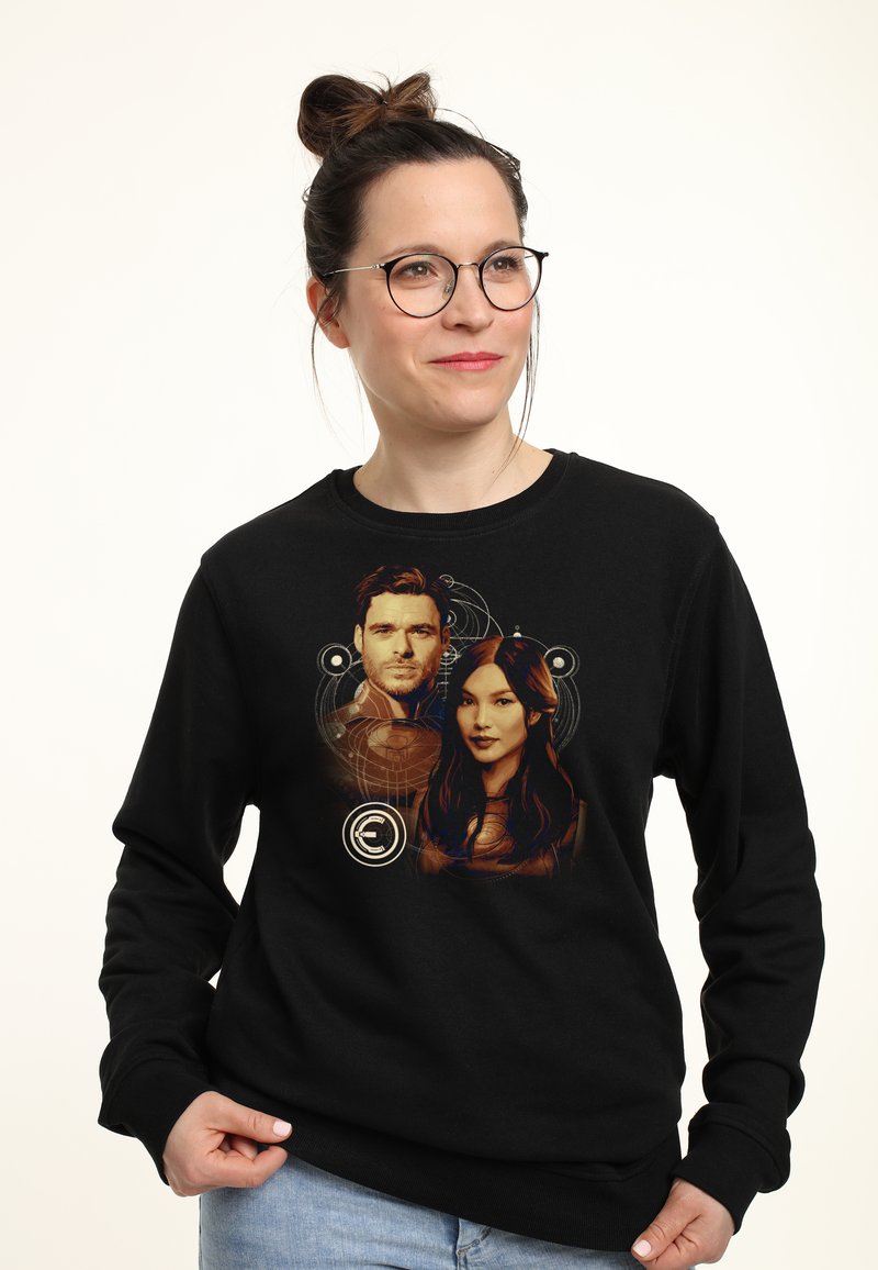 Henry Tiger MARVEL: ETERNALS SERSI AND IKARIS - Sweatshirt - Black