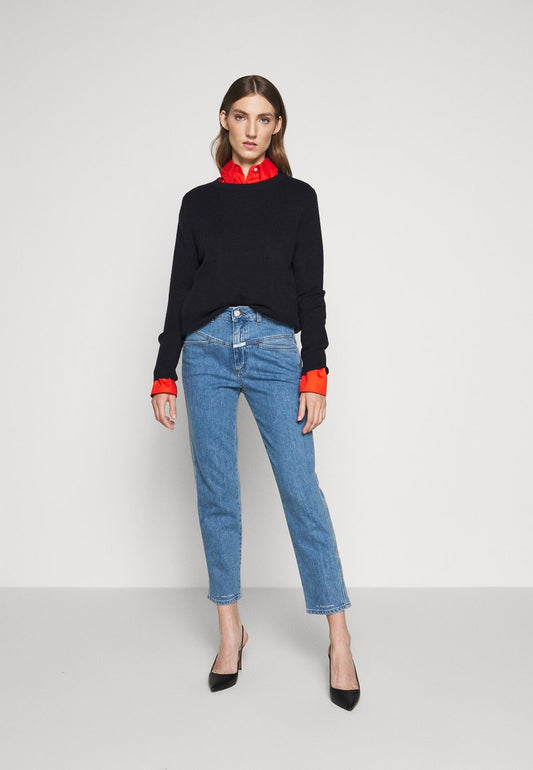 CLOSED PEDAL PUSHER - Jeans Straight Leg - Mid Blue