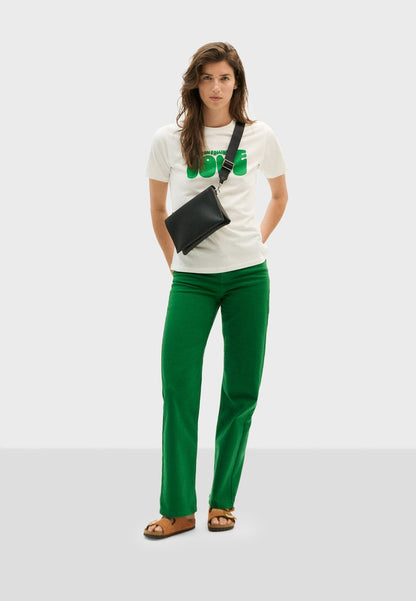 Thinking Mu THERESA - Jeans Straight Leg - Green