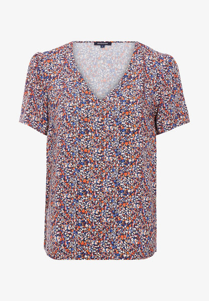  MIT KURZEN ÄRMELN - T-Shirt Print - Bleu Marine