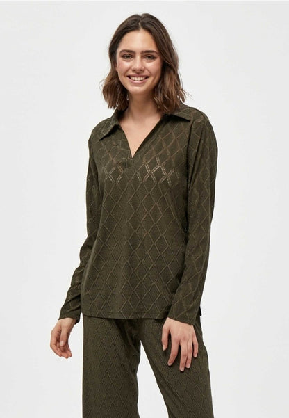 Peppercorn FENNA - Bluse - Juniper Green