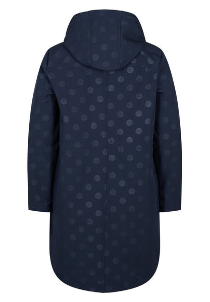 Zizzi WITH A DETACHABLE HOOD - Regenjacke / Wasserabweisende Jacke - Navy