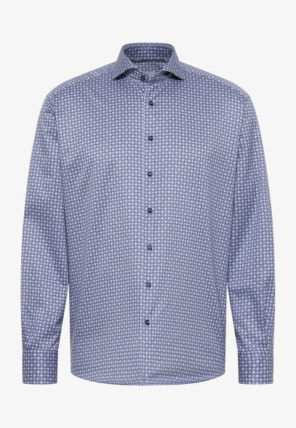 Eterna BEDRUCKTES SOFT TAILORING COMFORT FIT - Hemd - Dunkelblau