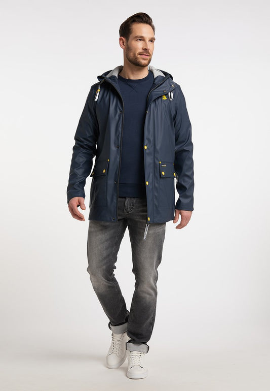 Schmuddelwedda INCUS - Parka - Marine Hellgrau Melange