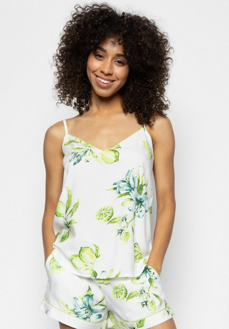 Cyberjammies Nachtwäsche Shirt - Lime Green Print