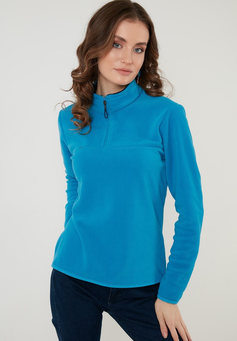 LELA Fleecepullover - Turquoise