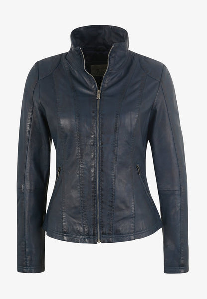  LEA - Lederjacke - Navy