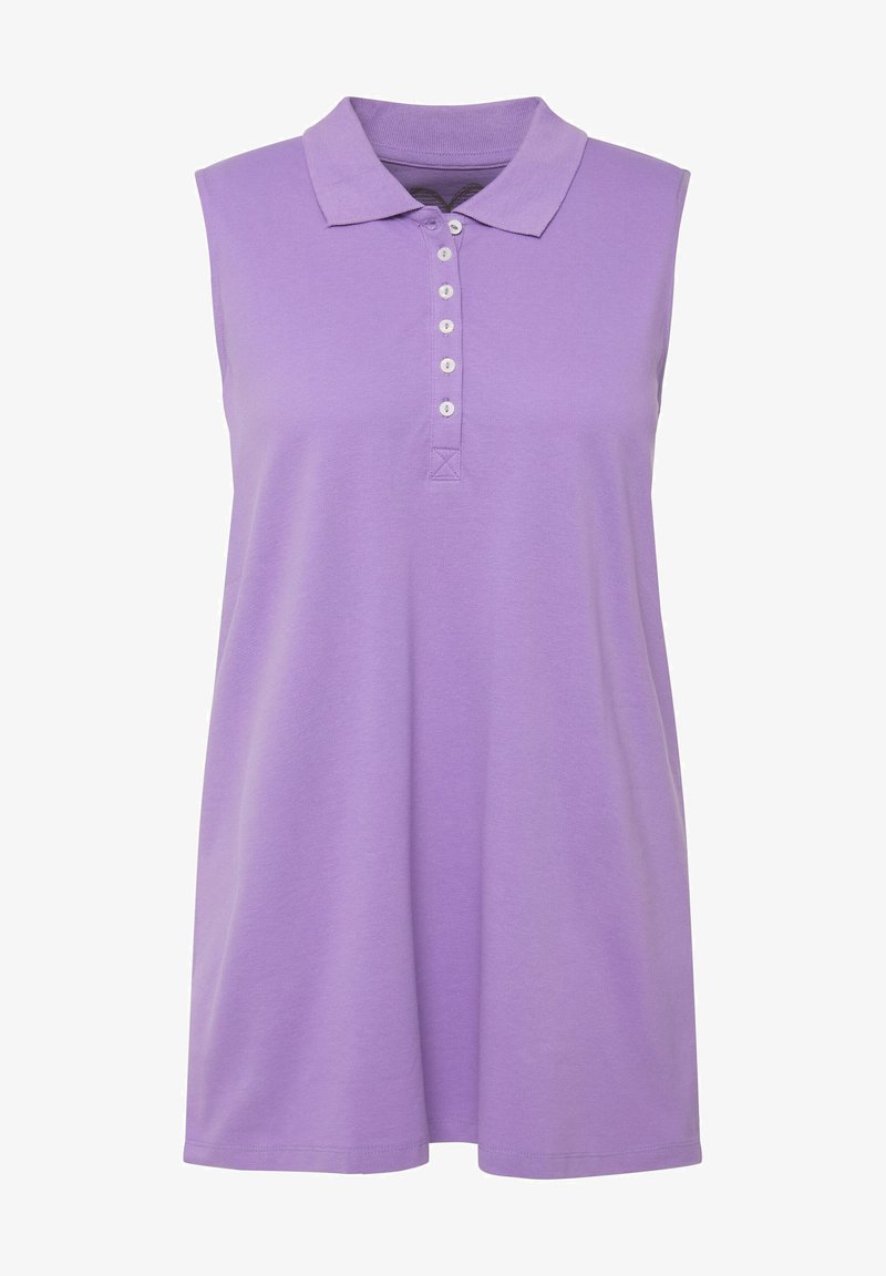 Ulla Popken REGULAR ÄRMELLOS - Poloshirt - Pale Lilac