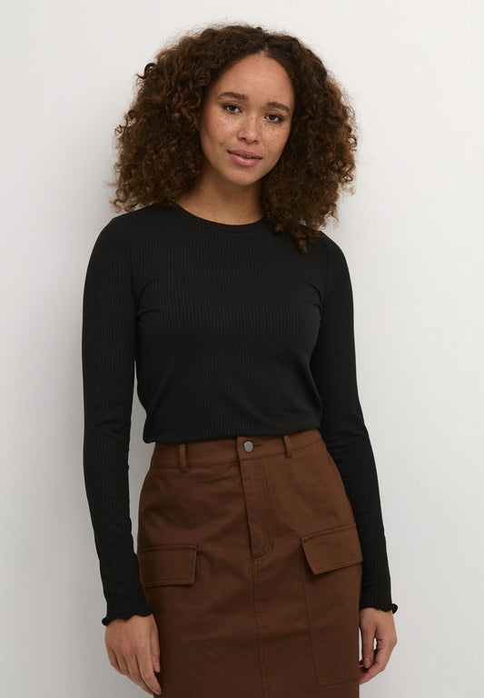 Kaffe KADREW - Langarmshirt - Black Deep