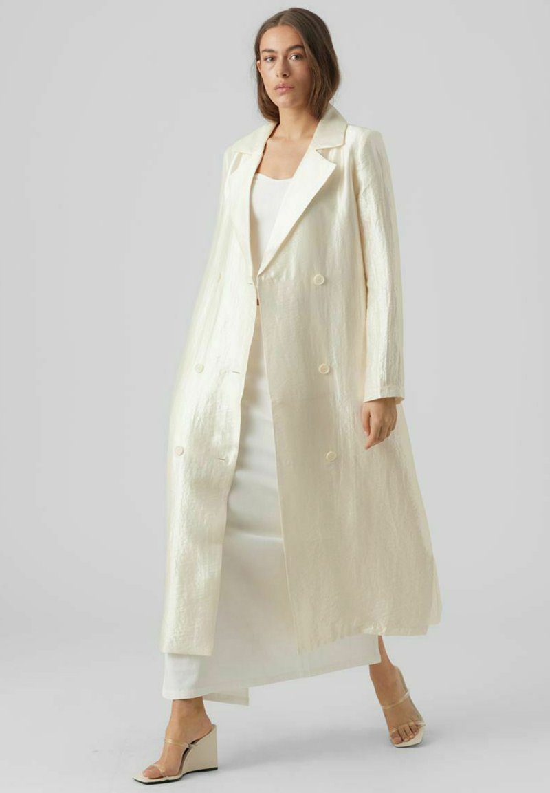 Vero Moda Klassischer Mantel - Cannoli Cream