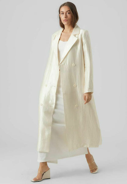 Vero Moda Klassischer Mantel - Cannoli Cream