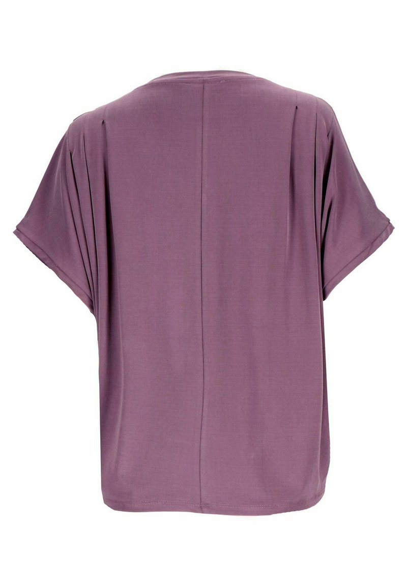  MIT FALTEN - T-Shirt Print - Dunkellila