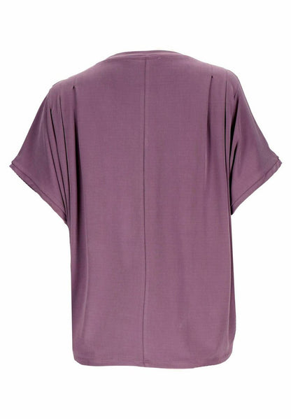  MIT FALTEN - T-Shirt Print - Dunkellila