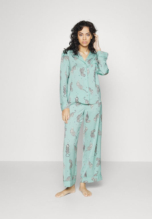 Marks & Spencer TIGER REVER PJ - Pyjama - Green