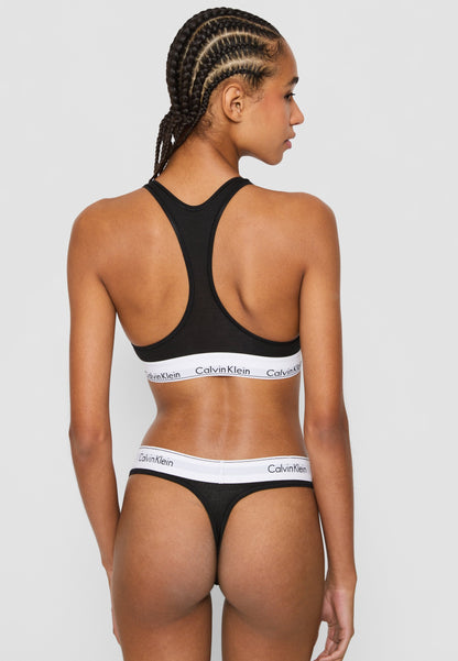 CALVIN KLEIN UNDERWEAR UNLINED BRALETTE ICON COTTON MODAL - Bustier - Black
