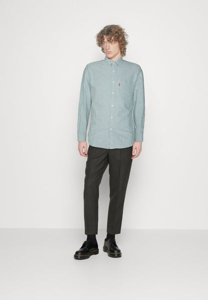  SUNSET POCKET STANDARD - Hemd - Hrishikesh Green/blue Slate