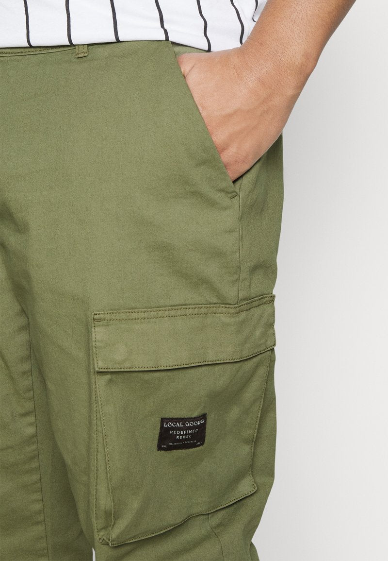 Redefined Rebel TIM PANTS UNISEX - Cargohose - Olivine