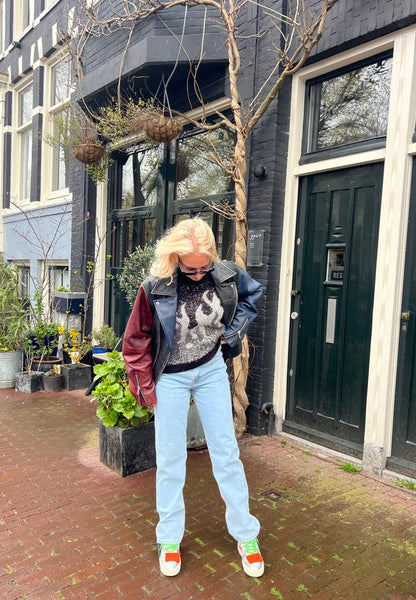 NA-KD HIGH WAIST RAW - Jeans Straight Leg - Light Blue