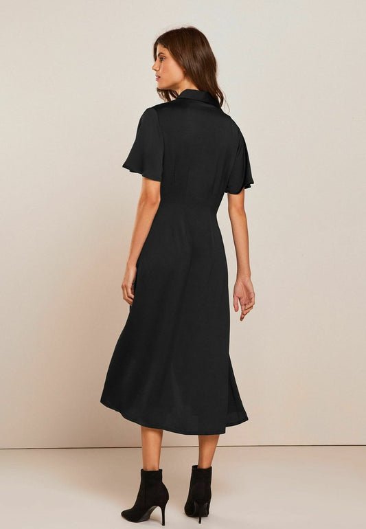 Next FLUTED SLEEVE EMPIRE STANDARD - Blusenkleid - Black