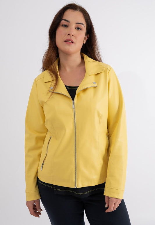 October Kunstlederjacke - Yellow
