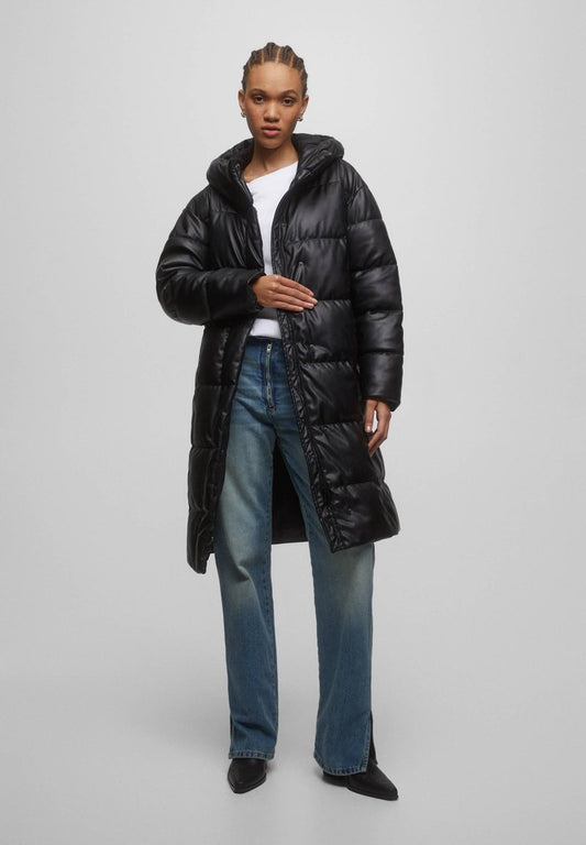 PULL & BEAR Wintermantel - Mottled Black